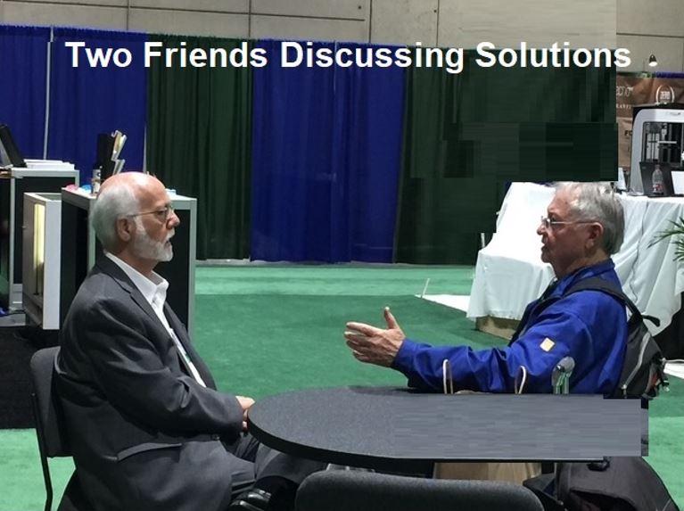 Two Friends Discussing Solutions